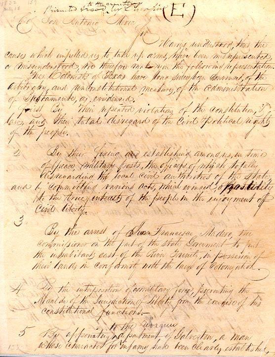 Turtle Bayou Resolutions June 13, 1832 The Texans said they were still loyal citizens of Mexico (they were NOT rebelling against Mexican authority) Supported Santa Anna s revolt