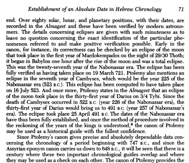 Astronomical Tablets (Thiele) The Mysterious Numbers of the Hebrew Kings, by Edwin R.