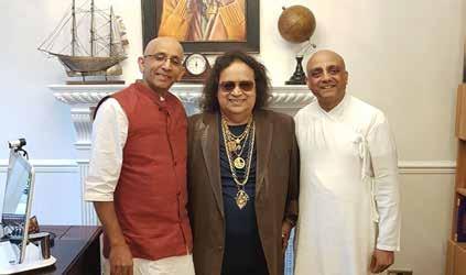 Prabhupada founded the movement and the magic began! Renowned musician visits the Manor Famous singer and music composer, Bappi Lahiri visited the Manor recently.