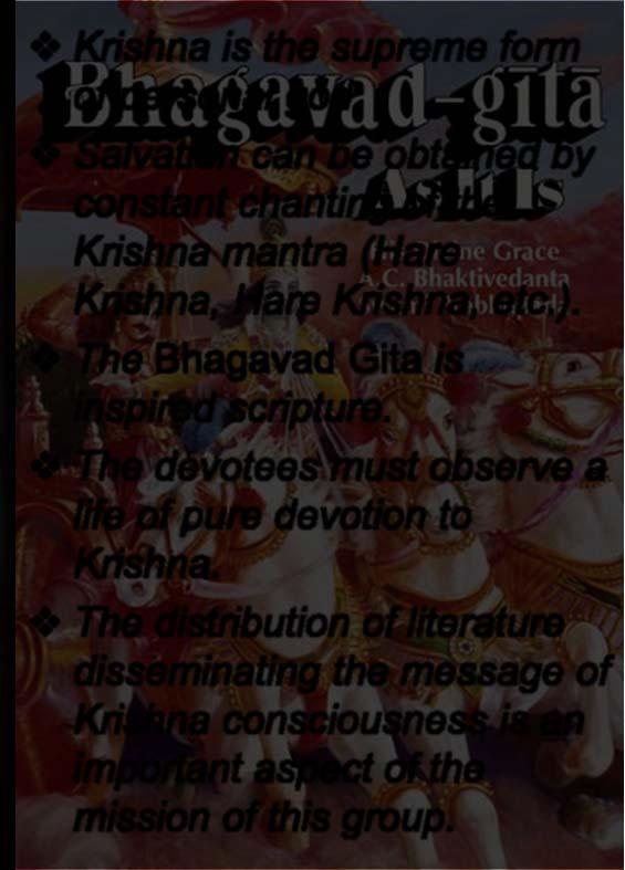 The Bhagavad Gita is inspired scripture.