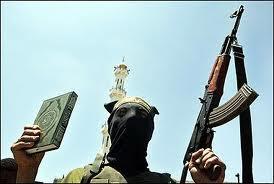 jihad of the sword = belief that the Quran authorized armed struggle against the forces of