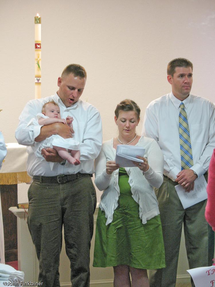 Stella Jayne Taylor was baptized Easter Sunday