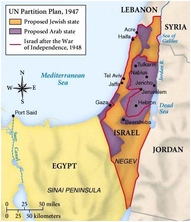 U. N. Partition Plan of 1947 Recap: Yesterday, some students Argued that Israel should Be divided up between the Israelis and Arab Palestinians.