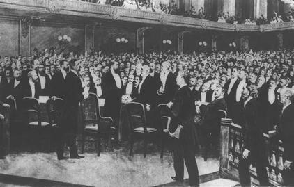First Zionist Conference, 1897 Theodore Herzl writes Der