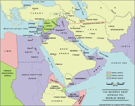 T he Middle East Between the Wars Now British