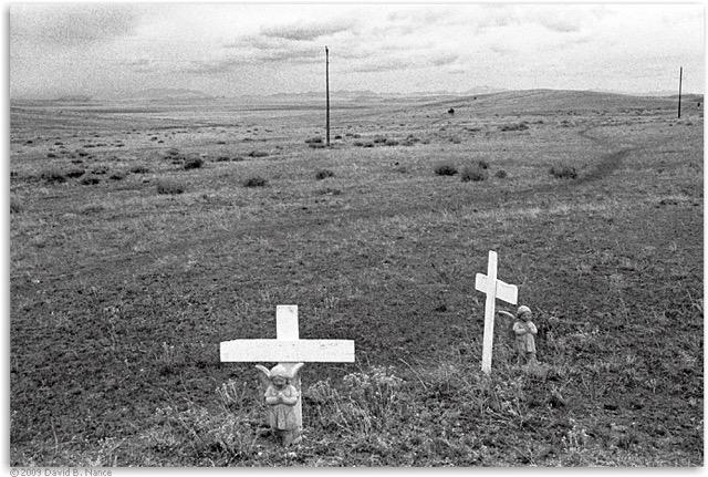 Figure 4. Unmarked. Photo: David Nance US Hwy. 285, south of Fairplay, in South Park, Park County, Colorado. Most memorials face the roads by which they stand.