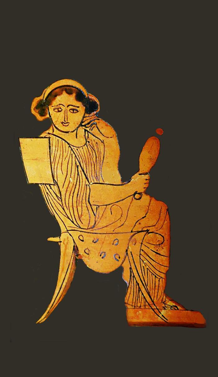 Woman Holding a Mirror - Greek art c. 430 BCE 21 I gave her time to repent, and she does not want to repent of her immorality.