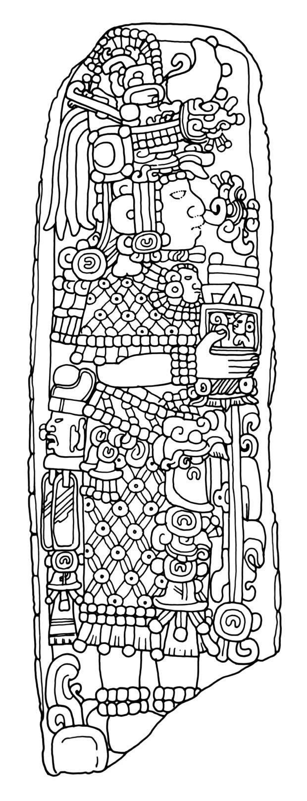 Figure 10: El Zapote Stela 5 Drawing by Linda Schele David Schele, courtesy