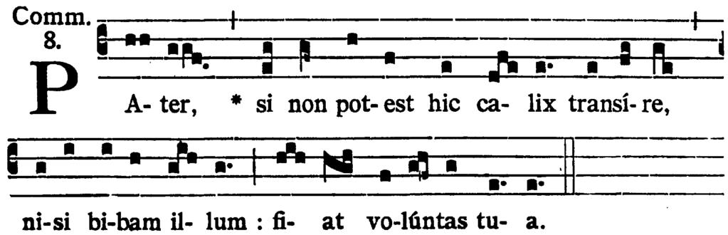 30 P. Ecce Agnus Dei, ecce qui tollit peccata mundi. S. Domine, non sum dignus, ut intres sub tectum meum: sed tantum dic verbo, et sanabitur anima mea.