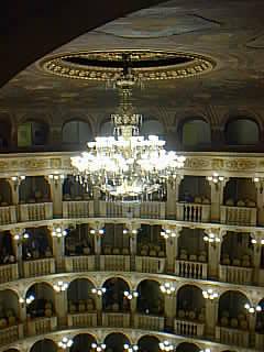 I had the opportunity to go to the theater a few nights ago. A friend of mine lives close to the Teatro Comunale di Bologna. It is a grand old building of many years and seats about 1000 people.