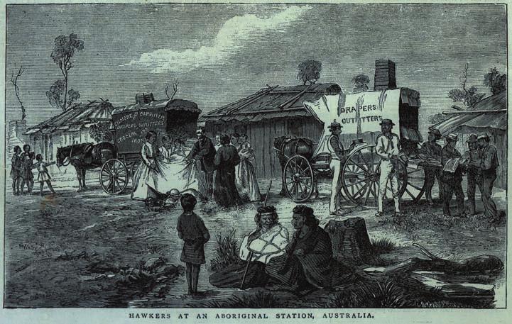 48 Tourism at Coranderrk Figure 2.8: Hawkers at an Aboriginal Station, Australia (The Pictorial World, 14/10/1876: 112).