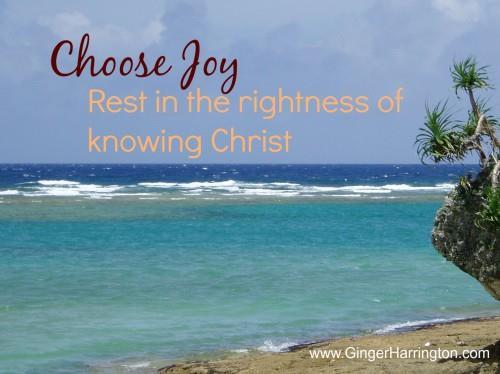 The joy of knowing the Lord... Jesus Christ, whom having not seen you love.