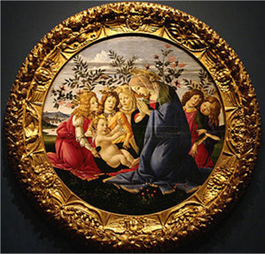 We might think he is most famous for Prima Vera and The Birth of Venus. But oh! how I love and adore this representation of the Magnificat/Blessing of Jesus in a tondo (a circular painting.