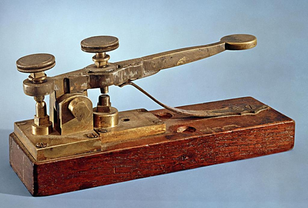 Morse developed electromagnetic telegraph: -