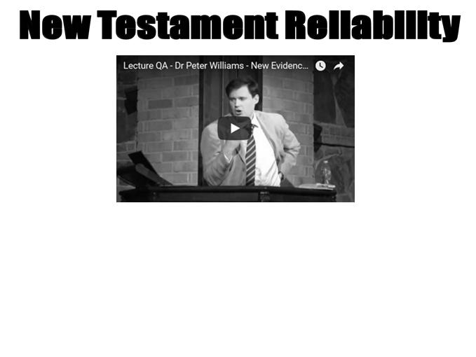 New evidence that New Testament is eye witness testimony https://www.youtube.com/watch?v=r5ylt1pbmm8 Peter J.