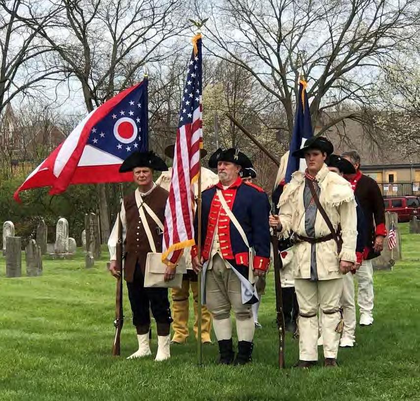 ) We have sponsored a memorial ceremony each year on Patriots' Day with a similar display and memorial dedication held in each of the four counties covered by the Cincinnati