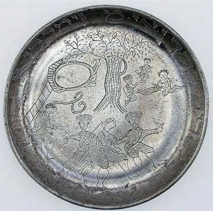 Plate 3 (really a bowl, as are a few others) : There are two Midianite Arabs with hats, one leads Joseph away, another pays.