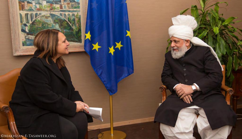Meeting with Marina Yannakoudakis (MEP London) Marina Yannakoudakis MEP said she had always admired the Jamaat s motto of Love for All, Hatred for None.