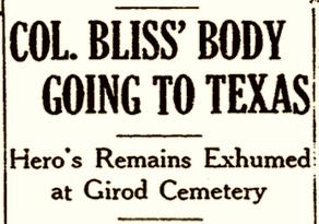 He was only 37 years old, and Betty became a widow at the young age of 29. The body of Colonel Bliss was laid to rest in New Orleans at the Girod Street Cemetery.