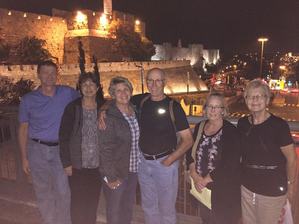 Pilgrims in the Holy Land outside the Wall of Old City Jerusalem October 2016 Day Twelve, Sat, Nov 10 Depart the Galilee Region and Travel by van to the Tel Aviv Airport; Arrive back in Minneapolis