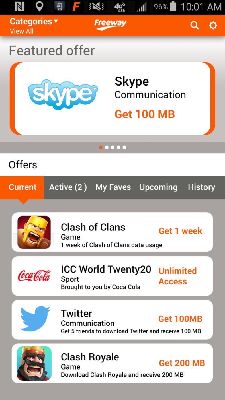 Example Offers Promotional offer to attract new users and grow Skype market share in Indonesia Promotional offer to attract new users and grow Skype Incentivize consumers to play Clash of Clans