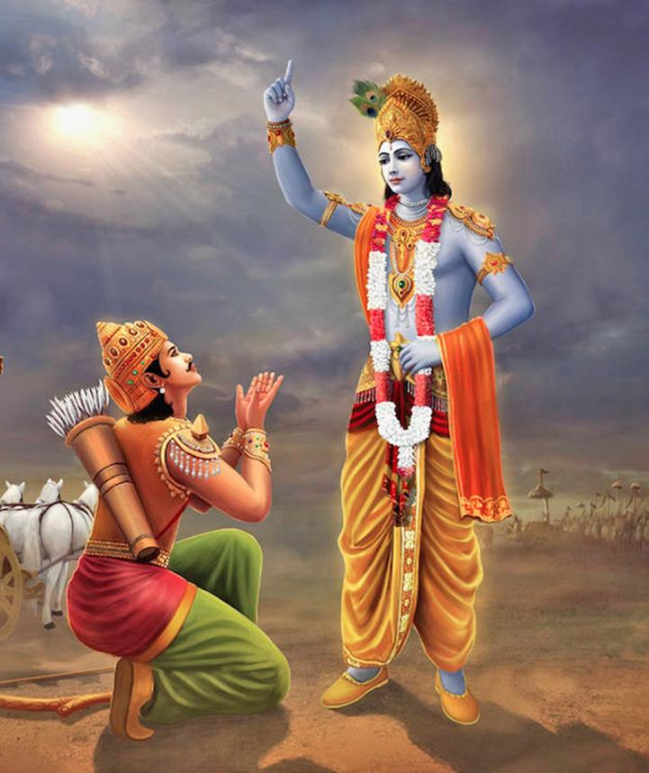 Advent of Srimad Bhagavad-Gita By Padma devi dasi Five thousand years ago, on the battlefield of Kurukshetra, Lord Krishna spoke the Bhagavad-gita to His beloved friend Arjuna.