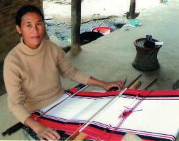 She hopes to receive another loan to purchase more tools for weaving. Mr. D.