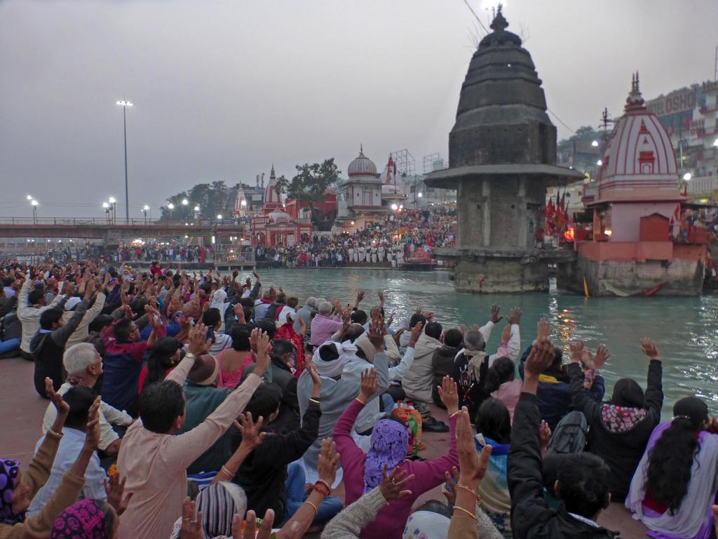 Duriing the Haridwar Kumbh Mela, millions of pilgrims, devotees, and tourists