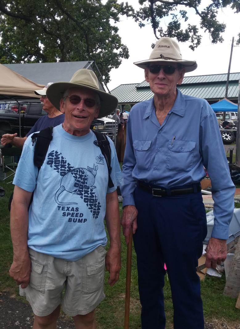 One vendor team was found to be in their usual spot meeting, greeting and helping customers find that special part they were searching for. That would be Randy and Don Oberholtz.