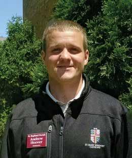 In that draw to teaching, I think there was also a call to teach through becoming a priest. Andrew, who grew up in Litchfield, Ohio, has been assigned to spend his summer here at St. Raphael.