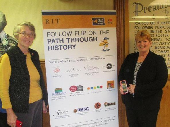 7 of 7 11/4/2014 7:13 PM Rotarian Vicky and her guest Bonnie Hays are proud to have Historic Palmyra be featured in the Path Through History i-phone app.