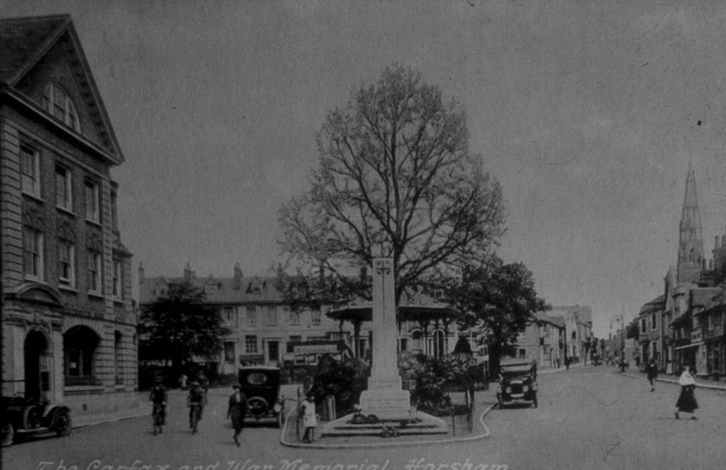 Source 7 1920 s photograph showing the War Memorial in its original location