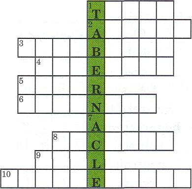 For April 16 Lesson 7: The New Tabernacle Fill in the blanks for Hebrews 9:11. (NKJV) Memorize Hebrews 9:11. **Read Hebrews 7. **I read the scripture: Complete the crossword puzzle.
