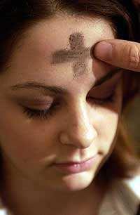 Engaging all our senses Catholics use material things as gateways to the sacred - water, oils, candles, incense, ash on Ash Wednesday, crucifixes, stained-glass windows, icons, statues and religious