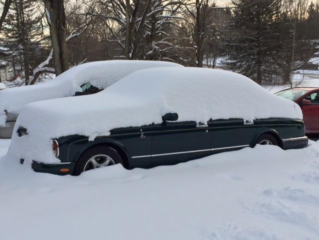 Is that Kevin Rachuk s 1999 Bentley Arnage LXB 02145 under all that snow?