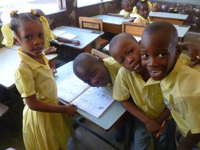 I observed a class with older children learning Creole and also some of the younger classes who were all on their best behaviour.