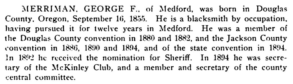 Democratic majority. He was appointed postmaster of Medford January 17, 1900, and still holds the office, which is of the third class. Mr.