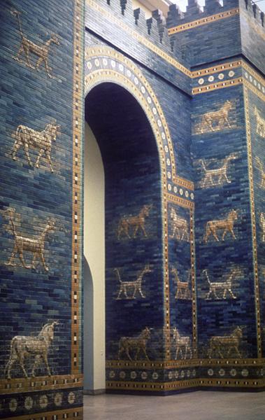 The Ishtar Gate was one of the entrances into Babylon. Each gate was dedicated to a Babylonian god or goddess. Ishtar was the goddess of war and love.
