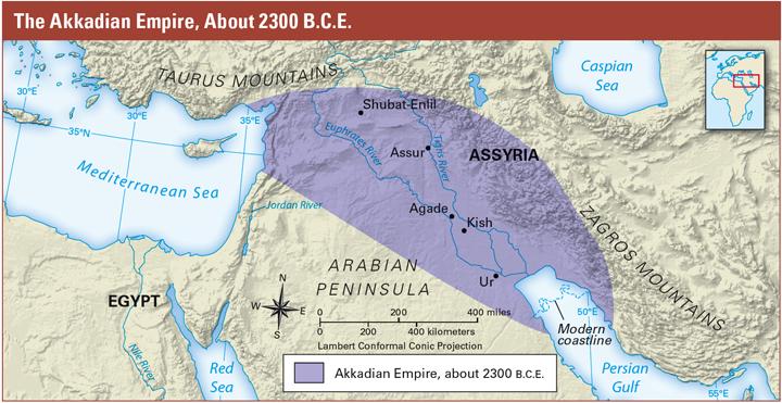 In this chapter, you will learn about four empires that rose up in Mesopotamia between 2300 and 539 B.C.E.