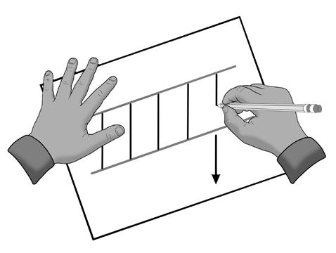 The illustration above shows one of the most common ways to hold a pencil.