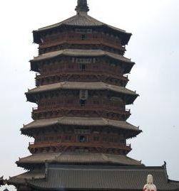 The Chinese erected pagodas