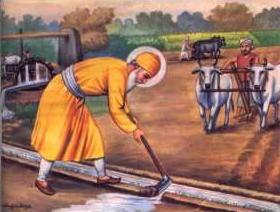 practice in his own life Above: Guru Nanak Sahib