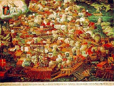A similar perspective of Lepanto