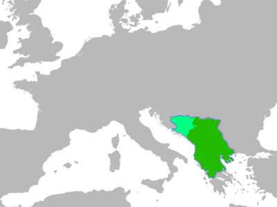Serbian Empire (1345-1371) included present day