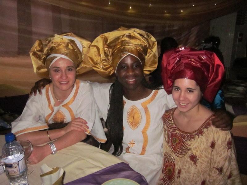 Who Tied Your Gele? From left to right, Charlene, Rachael and Bohdana (Reuben s Nanny) in Kafanchan. The headwear that is being worn in the picture above is called a Gele.