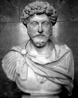 Marcus Aurelius: Reign: 161-180 Marcus Aurelius spent most of his reign fighting against rebellious Parthians, Germans and Britons on the empire's frontier.