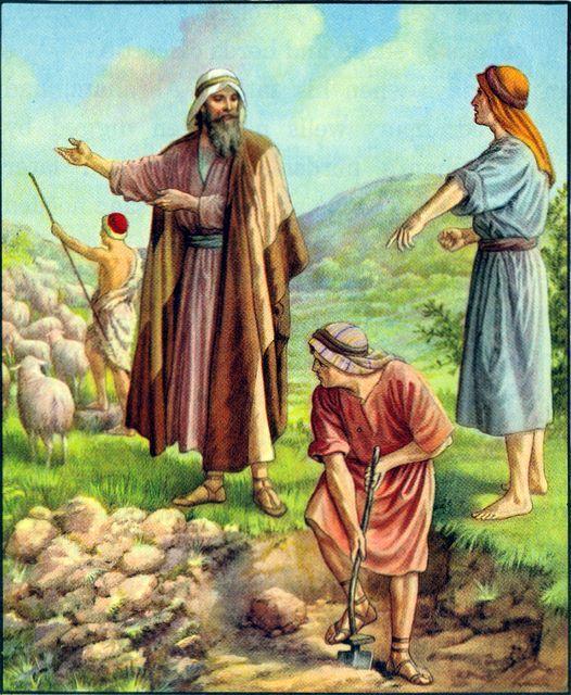 move his people. Isaac moved to another place and had to dig new wells and God helped Isaac and they had water again to water their crops and animals.