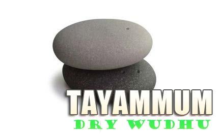 Tyammum is a way to purify yourself by using clean dry soil, dry brick, dusty rock or stone. Tayammum performed instead of Wudhu or Ghusl in the following circumstances: 1.