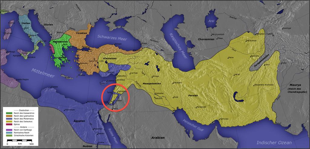 ! Now the prophecy begins to focus. Two of the four divisions of Alexanders empire were much larger than the others. The general named Ptolemy took over Egypt.