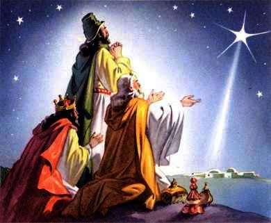 14 Ans : The three wise men observed the star rising When they saw that the